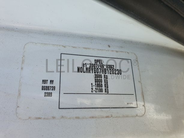 Opel Movano · Ano 2016