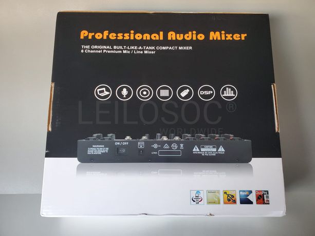 Mesa Mistura Profissional 6 Canais