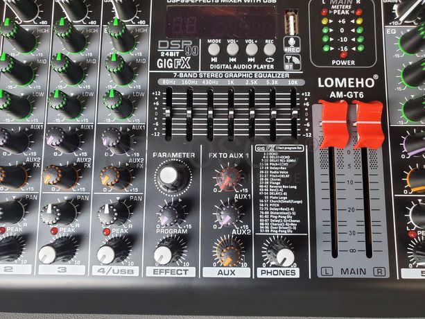 Mesa Mistura Profissional 6 Canais