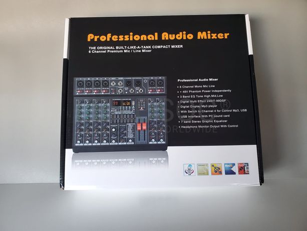 Mesa Mistura Profissional 6 Canais