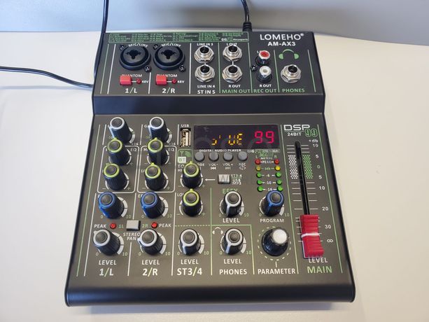 Mesa Mistura Profissional 4 Canais