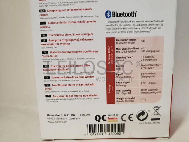 Fones Auriculares Hama