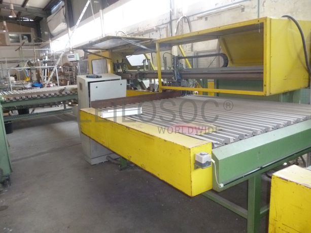 Centro de furação e corte + Máquina de corte vertical