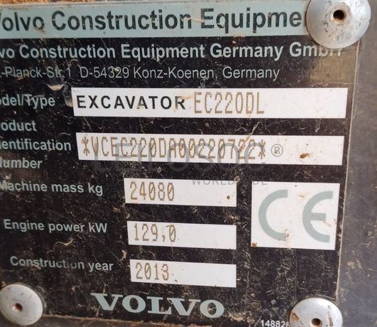 Escavadoras Volvo EC 220DL · Autocarregador florestal Ecolog 574C