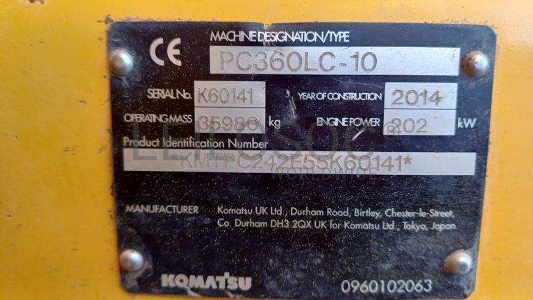 Giratória Komatsu PC 360 LC