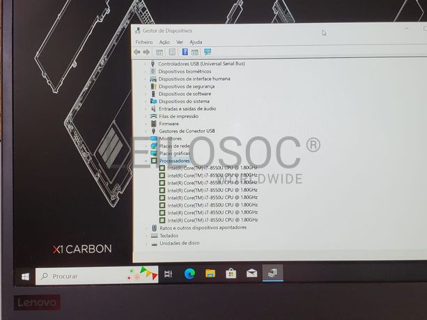 Portátil Lenovo ThinkPad X1 Carbon Sexta Geração
