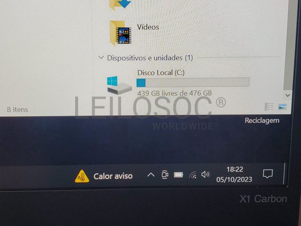Portátil Lenovo ThinkPad X1 Carbon Quinta Geração