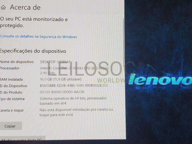 Portátil Lenovo ThinkPad X1 Carbon Quinta Geração