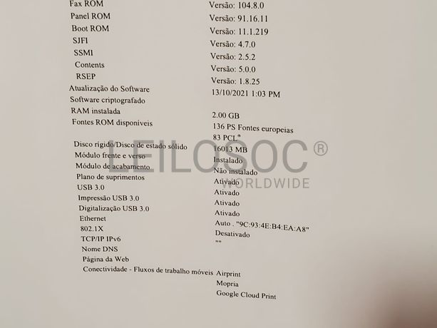 Impressora Multifunções Laser Xerox