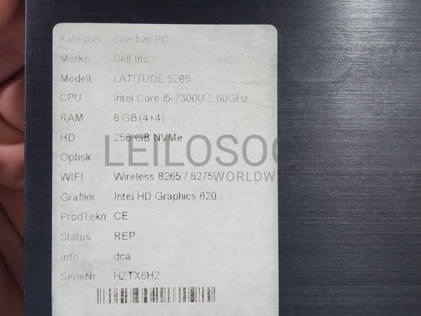 Portátil Dell Latitude 5285