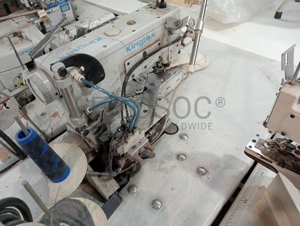 Máquina de recobrimento + Máquinas de corte e cose