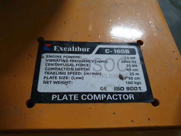 Placa Compactadora Excalibur