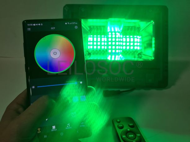 Foco Led e Painel Solar