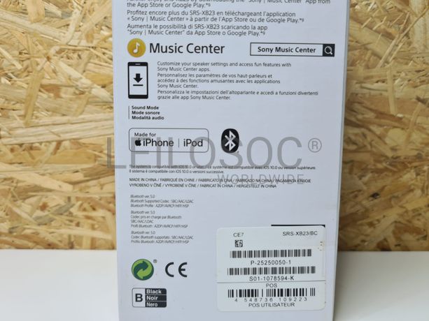 Coluna Bluetooth Sony