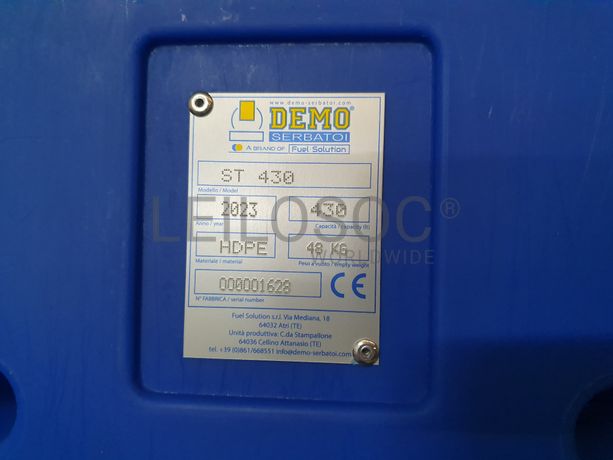 Depósito Combustível Demo Serbatoi ST 430