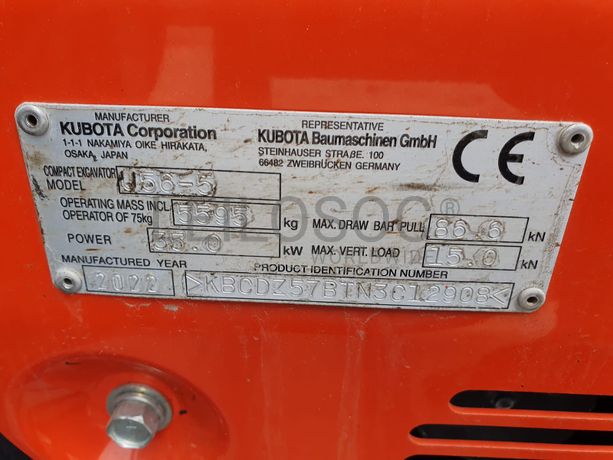 Mini Giratória Kubota U56-5