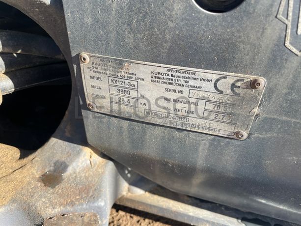 Mini Giratória Kubota KX 121