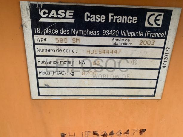 Retroescavadora Case 580 SM