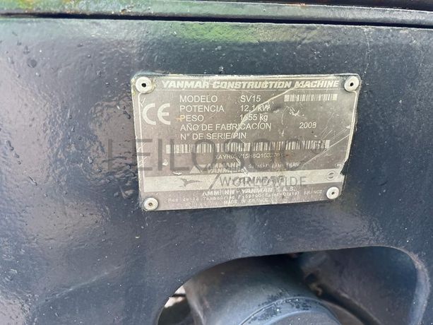 Mini giratória Yanmar SV15