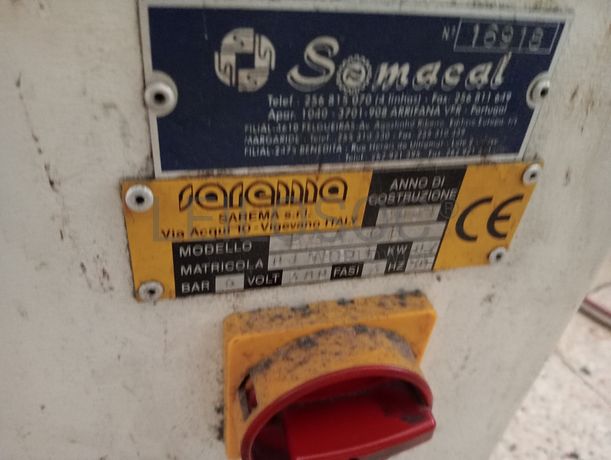 Sifione · Máquinas de rebater · Máquina de fechar calcanheiras · Reativador de contrafortes