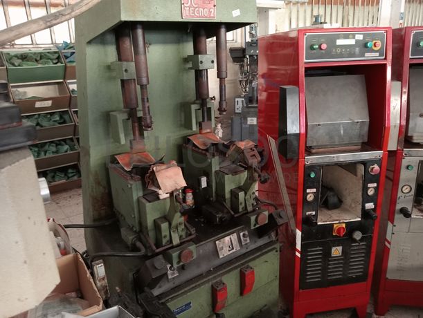 Prensa de colar solas · Reativador de solas · Lixadeira