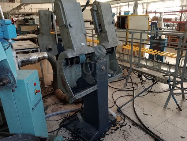 Depósito para resíduos · Lixadeira de fita · Lixadeira · Secador para ar