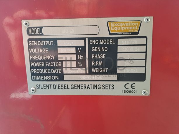 Gerador GF3-60 · Ano 2023