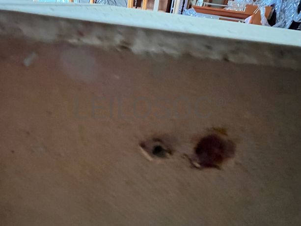 Móvel de madeira com duas portas