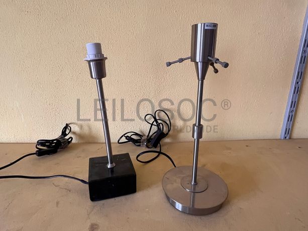 Bases de candeeiro em metal