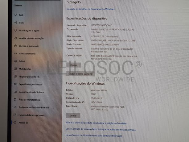 Computador Dell Optiplex 3050