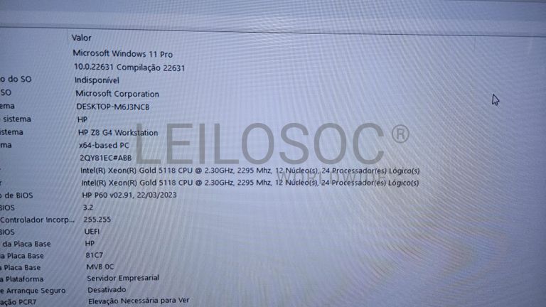 Computador Completo Torre Workstation HP Z8 G4 e Monitor Samsung LH32MEB