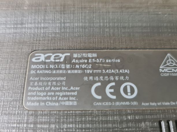 Portátil Acer Aspire E5-575 N16Q2