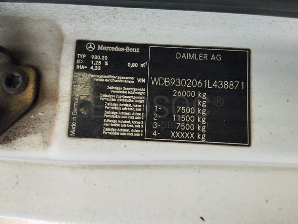 Mercedes-Benz Actros 2532 · Ano 2009