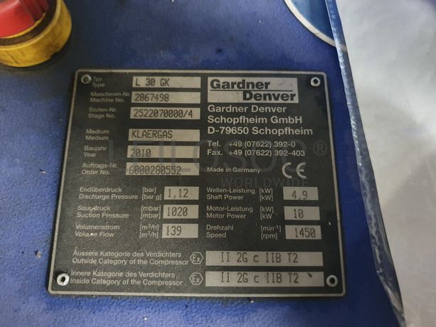 Compressores de Biogás · Ano 2010