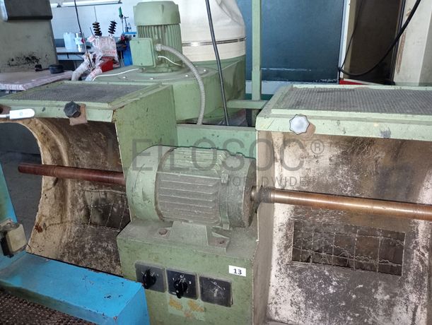 Forno de tratamento · Escovadeira · Máquina de lixar · Máquina de agrafar