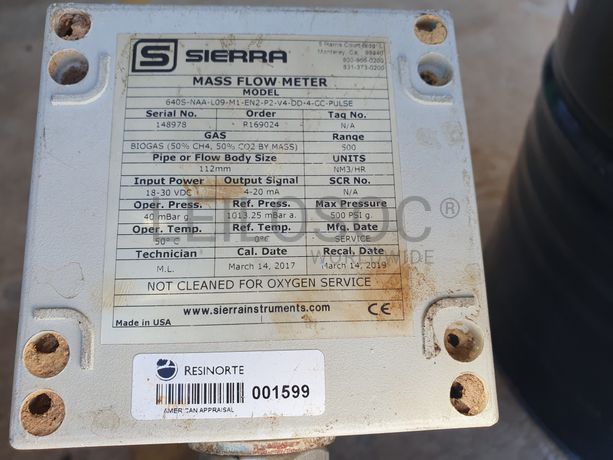 Medidor de Caudal Biogás