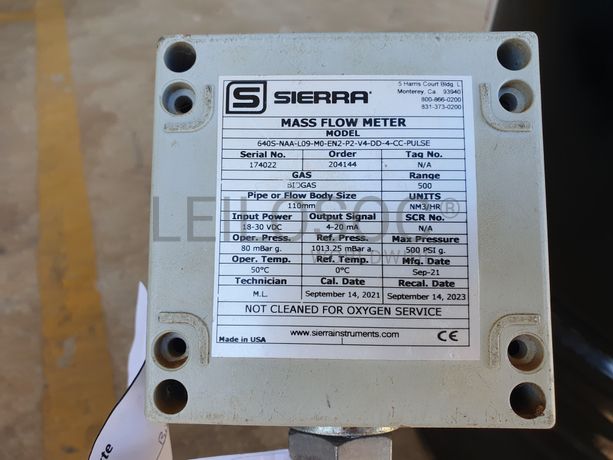 Medidor de Caudal Biogás