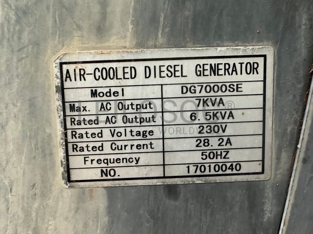 Gerador a Diesel de 7 KVA
