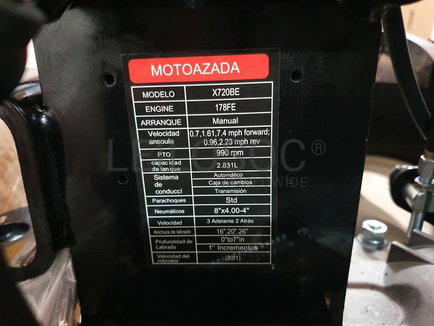 Motocultivador Basic X720BE