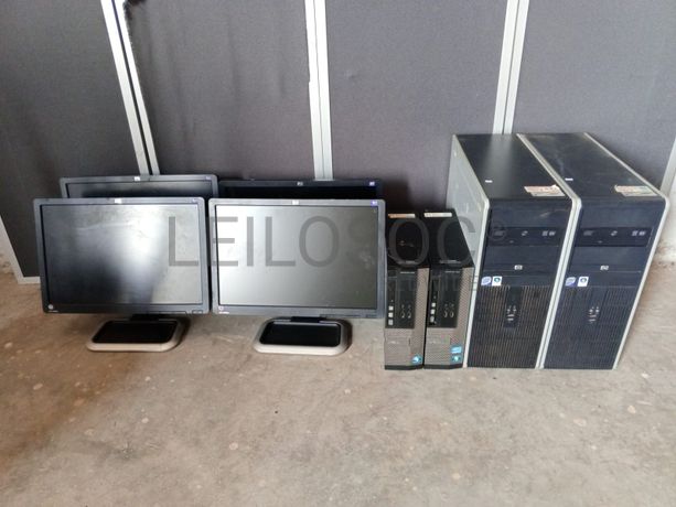 Computadores e Monitores Dell e HP