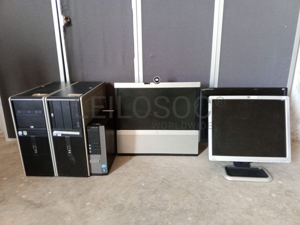 Computadores e Monitores Dell, HP, Cisco e LG