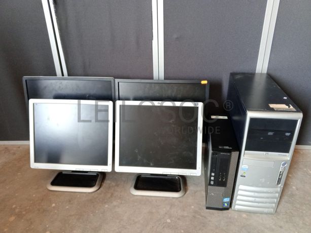 Computadores e Monitores Dell e HP