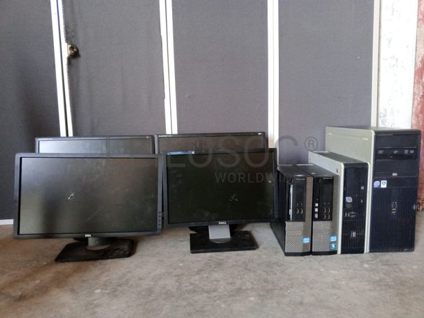 Computadores e Monitores Dell, HP e LG