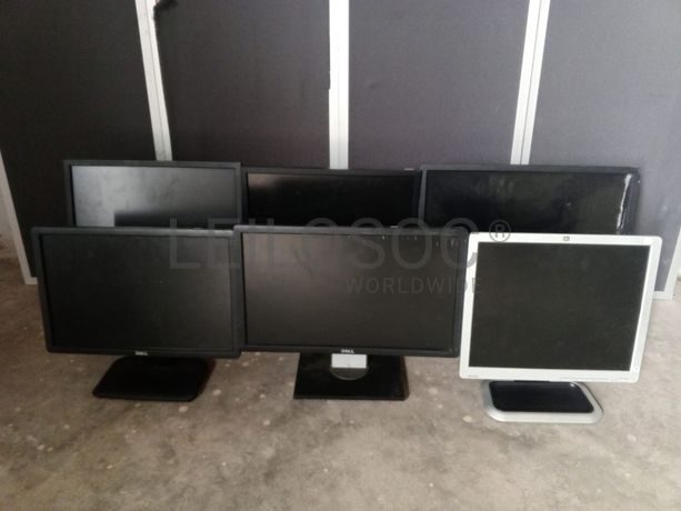Monitores Dell e HP