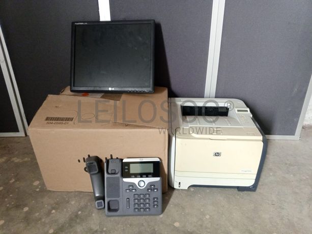 Telefones Fixos, Impressora HP e Monitor LG