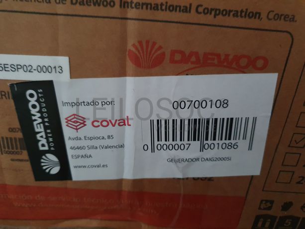 Gerador Inverter Daewoo