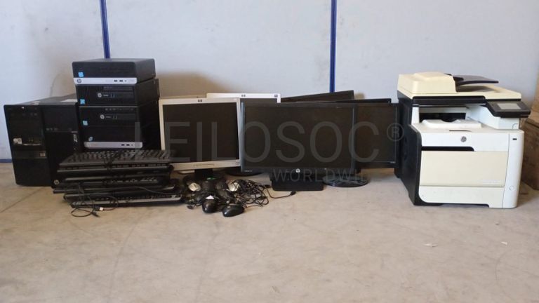 Computadores, Monitores, Impressora, teclados e mouse