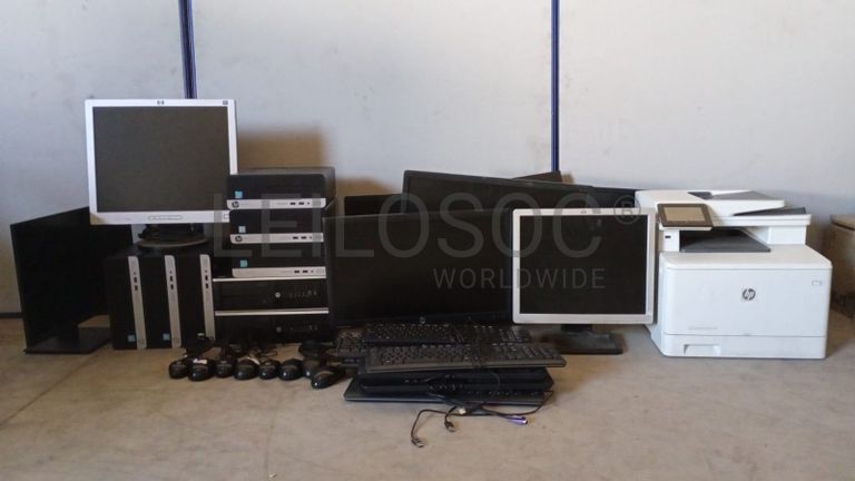 Computadores, Monitores, Impressora, teclados e mouse