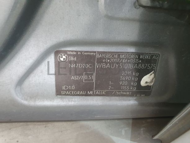 BMW 316D · Ano 2010