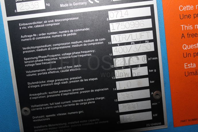 Central de ar comprimido